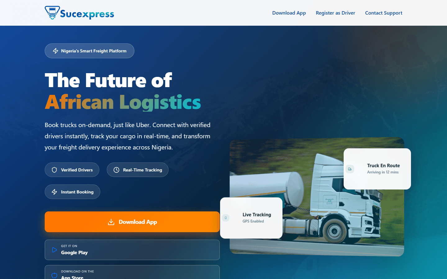 Sucexpress website homepage